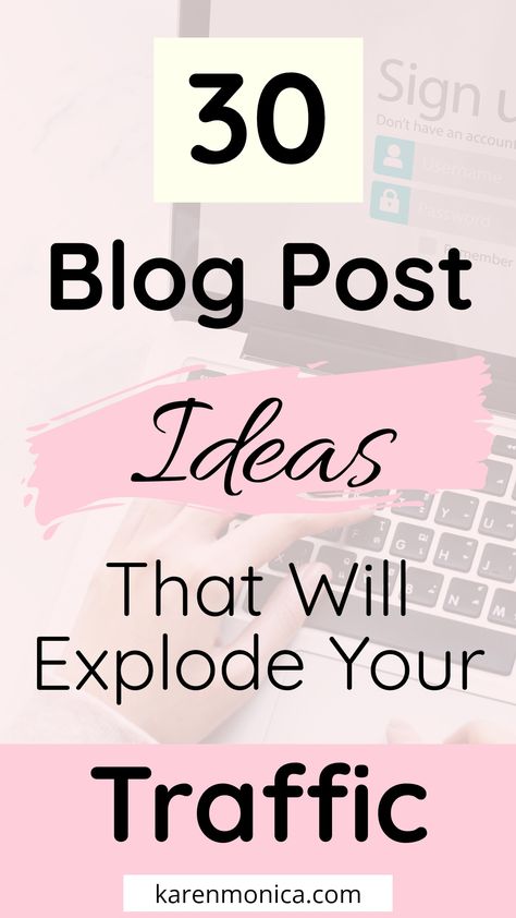 30 blog post ideas that will explode your traffic. Blog post topics to increase pageviews. Content ideas when having a writer's block. #blogtips #blogideas #contentideas #explodetraffic #blogging Diy Blog Post Ideas, Blog Post Ideas For Writers, Life Style Content Ideas, Blogging In 2023, Blog Aesthetic Inspiration, Blog Article Ideas, Blogging Ideas Topics, Mom Blog Post Ideas, Blog Ideas Topics