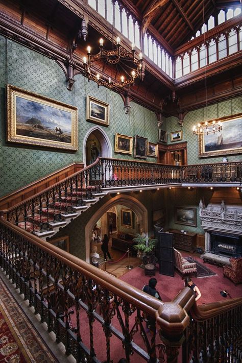 Tyntesfield by Mogseyboy Interior Shot of Tyntesfield. A Victorian Gothic Mansion in Wraxall Somerset. Owned by the National trust. http://www.steampunktendencies.com Victorian House Aesthetic, Victorian Gothic Mansion, Gothic Architecture Interior, Classic Staircase, การออกแบบ Ui Ux, Mansion Homes, Gothic Mansion, Victorian Interior Design, Victorian Home Interior