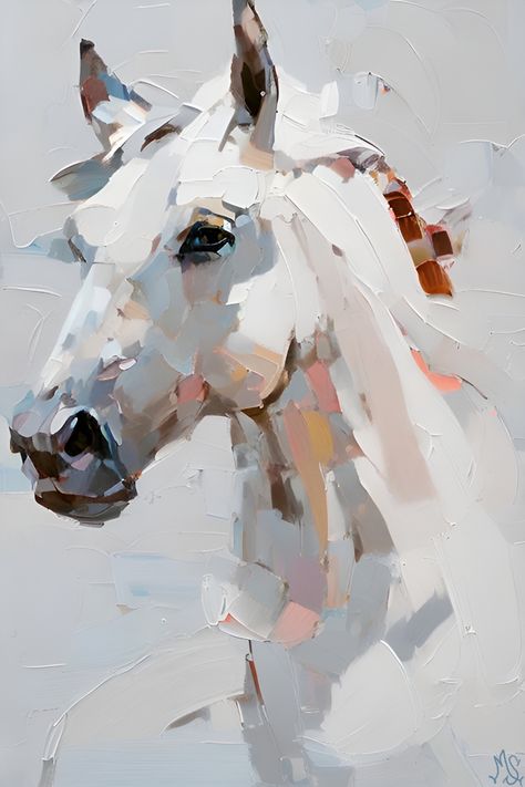 Abstract Horse Painting, Abstract Horse Art, Horse Art Drawing, Painting On Canvas For Beginners, Abstract Horse, Canvas For Beginners, Horse Artwork, Watercolor Horse, Horse Drawings