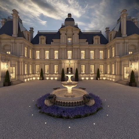 French Chateau Style Homes, London Mansion, Old Money House, French Chateau Style, Dream Life House, Eksterior Modern, Mansion Exterior, Chateau Style, Luxury Houses Mansions