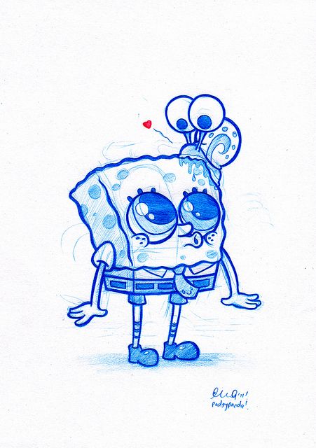 Drawing Tips, Disney Drawings, Spongebob Snail, Mini Bob, Spongebob Cartoon, Spongebob Drawings, سبونج بوب, Arte Disney, الرسومات اللطيفة