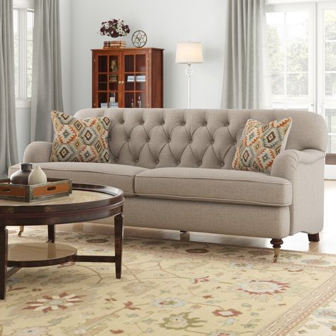 ACME Furniture Alianza 85'' Charles Of London Sofa & Reviews | Wayfair London Sofa, English Roll Arm Sofa, Traditional Sofa, Decoracion Living, Rolled Arm Sofa, Beautiful Sofas, Brown Sofa, Acme Furniture, Traditional Living Room