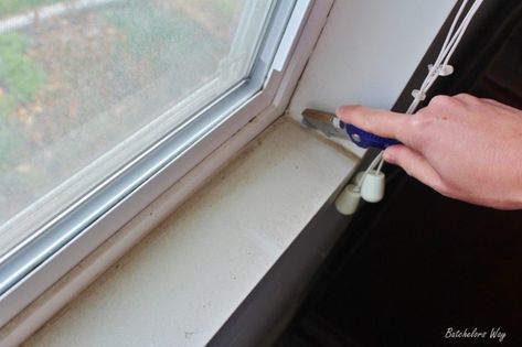 How to install a window sill and trim - Sawdust Girl® Trimming A Window, How To Trim Windows Interior, Window Sill Ideas, Diy Window Sill, Window Sill Shelf, Window Structure, Diy Window Trim, Wooden Window Blinds, Basement Window