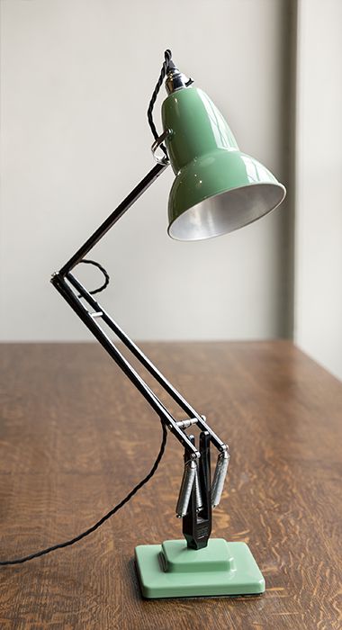 Anglepoise Lamp, Bracket Lights, Cantilever Chair, Bespoke Lighting, Lamp Parts, Red Paint, Dream House Decor, Desk Lamps, Green And Black