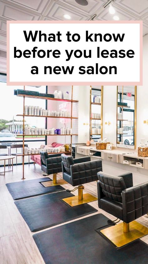 You MUST know these things before leasing a new salon. Interior Beauty Salon Design, Salon On A Budget, Small Salon Decorating Ideas, Salon Owner Tips Business, Hair Salon Layout Ideas Floor Plans, Salon Suite Layout Floor Plans, Hair Salon Decorating Ideas Small, Salon Suites Layout, Salon Ideas Interior Design