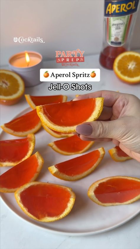 Cocktails (21+ to follow) | Celebrate the summer months ahead with these irresistible boozy treats! 🍊These Aperol Spritz Jell-O Shots are a fun remix on the iconic… | Instagram