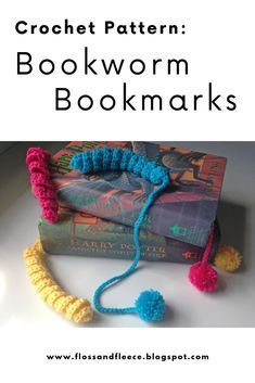 Amigurumi Patterns, Couture, Crocheted Bookworm Bookmark, Crochet Bookworm Bookmark, Bookworm Crochet Pattern, Crochet Bookworm Bookmark Free Pattern, Diy Crochet Bookmarks, Bookworm Crochet, Crochet Book Marks Free Pattern