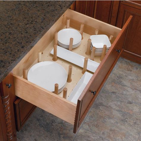 Drawer Peg System System Kitchen, Divider Cabinet, Drawer Inserts, Rev A Shelf, Kitchen Drawer Organization, Rockler Woodworking, Drawer Dividers, Kitchen Drawers, Drawer Organizers