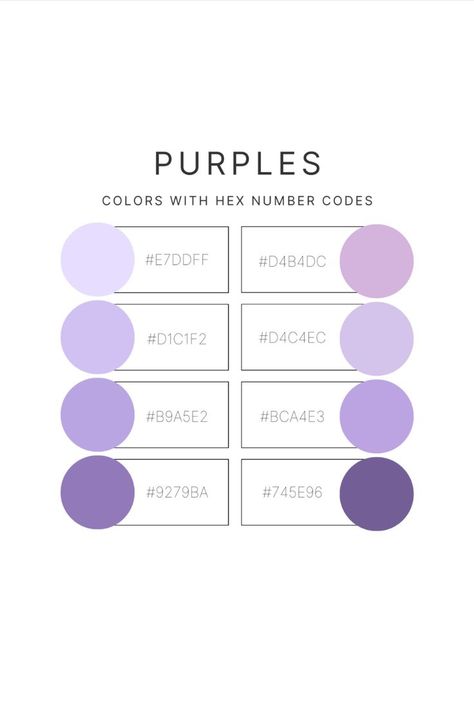 purple; purples; hex number codes; color palette; lavender Color Pallete Number, Google Calendar Color Scheme Purple, Aesthetic Hex Codes Purple, Purple Color Palette Canva, Purple Pallete Color Code, Lavender Purple Color Palette, Purple Swatches Colour Palettes, Purple Hex Codes Colour Palettes, Goodnotes Color Palette Purple