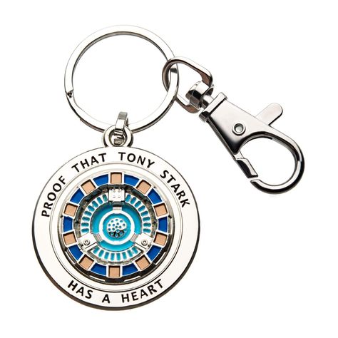 Marvel Gifts For Him, Avenger Wedding, Marvel Keychains, Marvel Keychain, Tony Stark Has A Heart, Marvel Items, Marvel Merch, Iron Man Arc Reactor, Marvel Jewelry