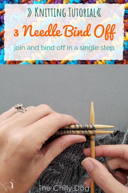 Knitting Video Tutorial: Join and bind off in a single step with the three needle bind off Three Needle Bind Off, Homesteading Crafts, Easy Blanket Knitting Patterns, 3 Needle Bind Off, Bind Off Knitting, Kitchener Stitch, Knitting Hacks, Knitting Videos Tutorials, Knitting Help