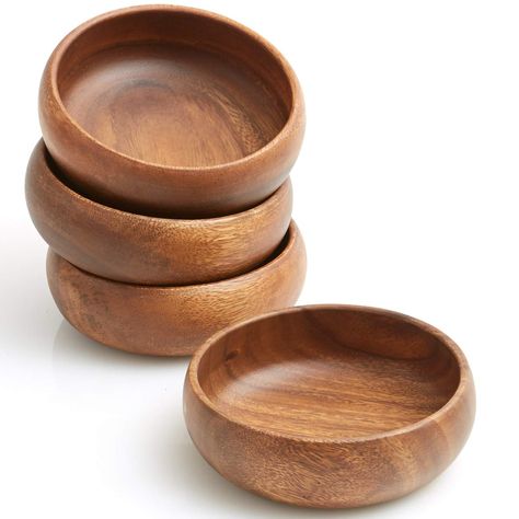 Wooden Dinnerware Set, Wooden Bowls Aesthetic, Wood Plates And Bowls, Wood Home Accessories, Wooden Plates And Bowls, Acacia Wood Furniture, Wood Kitchen Tool, Baking Store, Acacia Wood Bowl