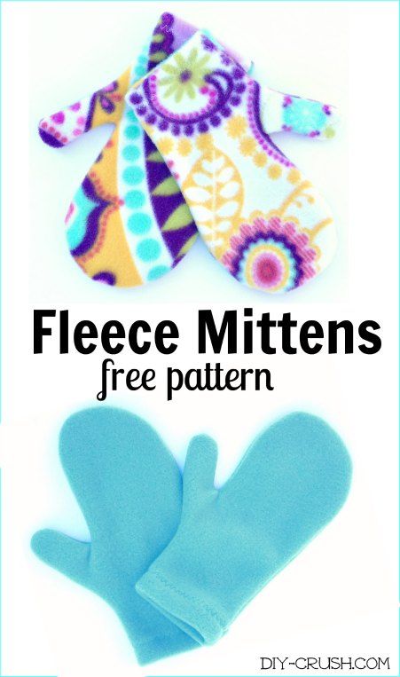 Tela, Mittens Sewing Pattern, Mittens Template, Fleece Hat Pattern, Fleece Sewing Projects, Fleece Mittens, Diy Mittens, Fleece Crafts, Toddler Mittens