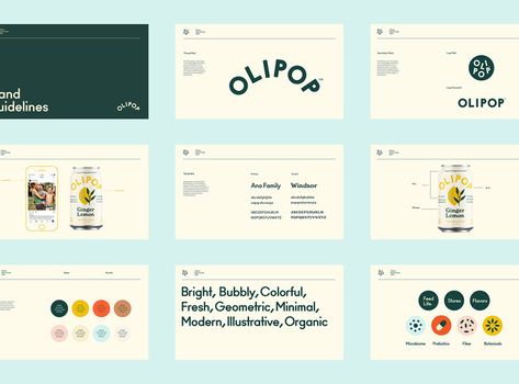 Olipop Presentation Layout, Mẫu Power Point, Brand Guidelines Design, Visuell Identitet, Logo Instagram, Brand Manual, Brand Presentation, Brand Refresh, Powerpoint Presentation Design