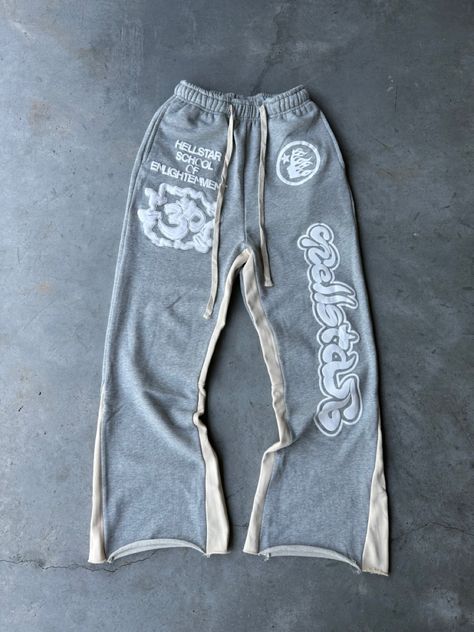 Cute Fits Streetwear, Street Wear Sweatpants, Best Websites To Buy Clothes, Print On Clothes Ideas, Underground Clothing Brands, Hellstar Sweatpants, Clothing Brand Design Ideas, Sweats Streetwear, Streetwear Bottoms