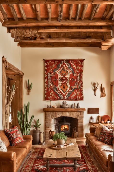 Desert Southwest Home Decor, New Mexico Decor Interior Design, Vintage Southwest Decor, Arizona Home Interior, Southwestern Decorating Living Room, Southwest Homes Interior, Santa Fe Living Room, Minimalist Southwest Decor, Southwestern Living Room Ideas