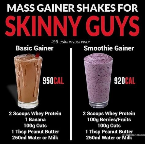 Gain Weight Men, Mass Gainer Shake, Weight Gainer Shakes, Weight Gain Drinks, Gain Weight Smoothie, Weight Gain Plan, Bulking Meals, Weight Gain Shakes, Muscle Gain Meal Plan