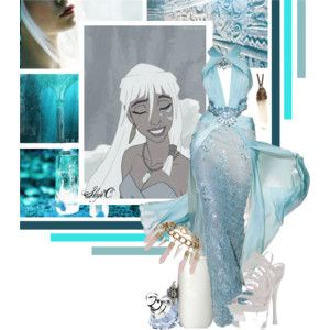 Kida - Formal - Disney's Atlantis Oscar De La Renta, Atlantis Wedding, Kida Atlantis, Glamorous Outfit, Empire Outfit, Disney Eras, Ariel Cosplay, Disney Themed Outfits, Disney Princess Outfits