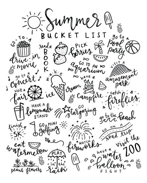 Summer Bucket List Free Printable Coloring Page that is PERFECT for kids and families to plan all of their summer bucket list ideas! Free download of the Printable Summer Bucket List available at Pineapple Paper Co. #summerbucketlist #summerideas #coloringpage #freeprintable #printablecoloringpage #summerideasforkids #kidscrafts #freedownload #coloringpages Printable Bucket List, Summer Bucket List Printable, Summer Bucket List Ideas, Ultimate Summer Bucket List, Bucket List Ideas, Colouring Printables, 패턴 배경화면, Summer Fun List, Summer Bucket List