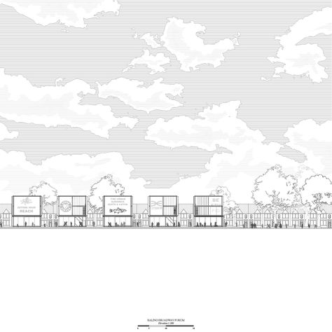 Context Elevation Architecture, Plans And Sections Architecture, Section Background Architecture, Architecture Plans Graphics, Elevation Drawing Architecture, Elevation Background, Architecture Elevation Drawing, Architecture Section Drawing, Elevation Graphic