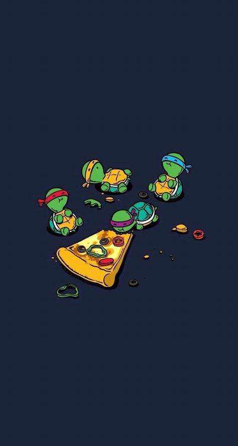 For the boys Turtle Wallpaper, Wallpaper Seni, Iphone 5 Wallpaper, Eating Pizza, Tapeta Pro Iphone, Dessin Adorable, Wallpapers Iphone, Wallpaper Free Download, Wallpaper Downloads