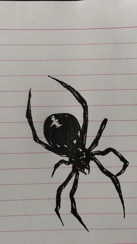 Cute Spider Doodle, Note Book Doodles Grunge, Punk Painting Ideas, Spiderweb Doodle, Punk Drawings Sketches, Grunge Drawing Ideas Doodles, Doodle Spider, Emo Sketches, Edgy Doodles