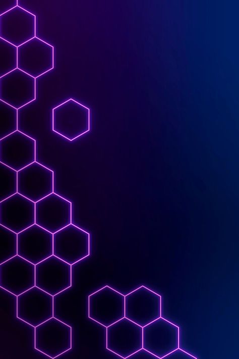 Download premium image of Glowing purple neon hexagonal patterned background by marinemynt about neon hexagon, abstract, abstract backgrounds, background design, and background image 2362225 Glow Background Neon, Beground Aesthetic, Webpage Background, Neon Hexagon, Preppy Background, Background Neon, Amoled Wallpapers, Purple Neon, Neon Backgrounds