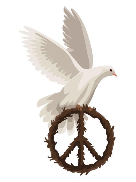 Dove Peace Art, Peace Logo Symbols, Peace Illustration Art, Peace Symbol Art, Peace Sign Drawing, Peace Icon, Peace Sign Art Hippie, Symbols Of Peace, Peace Drawing