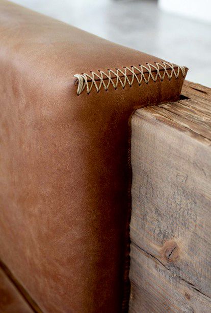 Diy En Cuir, Home Atelier, Joinery Details, Furniture Details, Leather Projects, Leather Furniture, Hotel Design, Furniture Inspiration, Stitching Leather