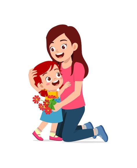 Mother Cartoon Image, Helping Others Pictures Cartoon, Mother Animation, Mommy Cartoon, Mother Pic, Mother Cartoon, Mother Drawing, Mother's Pic, Picture Of Mother