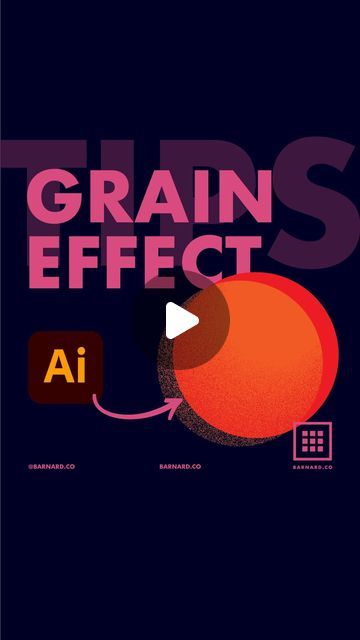 James Barnard | 🌾Iterative grain process in Adobe Illustrator!   1. Duplicate your shape over the top by pressing CMD/CTRL+C and F, and make the top shape... | Instagram Gradient Adobe Illustrator, Grain Texture Illustration, Gradient In Illustrator, Grain Illustration, Make Mask, Draw A Box, Linear Gradient, Grain Texture, Illustrator Tutorials