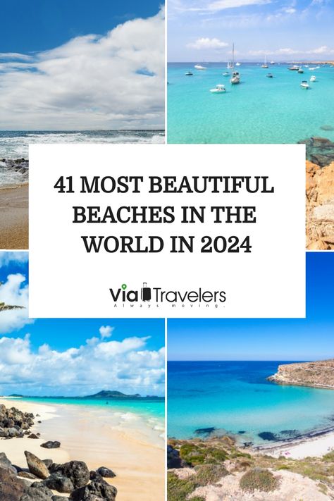 Searching for the most beautiful beaches in the world? Our list of hidden gems and bucket list beaches will inspire your next vacation. Prettiest Beaches In The World, Most Beautiful Beaches In The World, Places To Travel Beach, Best Beaches In The Us, Best Beaches In The World, Clear Beaches, Grace Bay Beach, Best Beaches To Visit, Beach Place