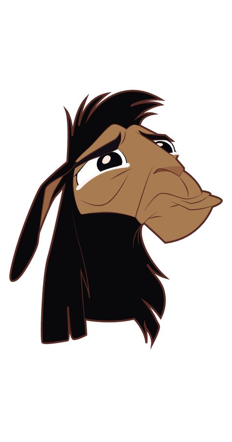 A Disney's The Emperors New Groove cartoon sticker with the emperor not so happy being turned to Kuzco Llama and crying as a cute cartoon sticker.. Kuzco Llama Drawing, Emperors New Groove Tattoo Ideas, The Emperors New Groove Kuzco, Emperors New Groove Drawing, Kuzco Wallpaper, Kuzco Tattoo, Emperors New Groove Kuzco, Kuzco Disney, The Emperors New Groove