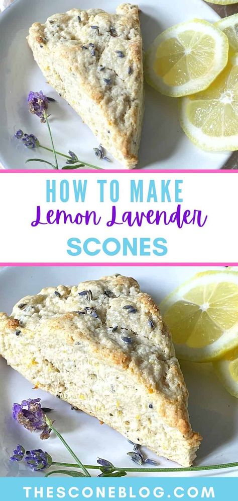 How to make lemon lavender scones Fisher Scone Mix Recipes, Lemon Scones Recipe Easy, Lavender Scones Recipe, Lemon Lavender Scones, Fluffy Scones, Lemon Scones Recipe, Lavender Scones, Scone Mix, Scones Recipe Easy