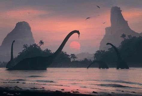 Imagen de dinosaur, world, and aesthetic Jurrasic Park, Land Before Time, Dinosaur Illustration, Dinosaur Pictures, Prehistoric Art, Paleo Art, Extinct Animals, Jurassic Park World, Dinosaur Art