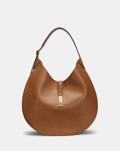 Ralph Lauren Shoulder Bag, Timeless Bags, Tan Handbags, Medium Handbags, Large Shoulder Bags, Ralph Lauren Polo, Small Shoulder Bag, Everyday Bag, Medium Bags