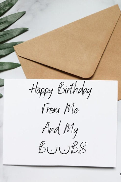 Dirty Funny Happy Birthday Card! Tell that one person you love them with what they love about you. 

5.5 X 4.25 
Brown envelope included 
Blank interior 
Front vibrantly printed on heavy card stock

#BirthdayCard #FunnyGreetingCard #HappyBirthday #GreetingCards Card For Husband Birthday, Birthday Card For Husband, Birthday Card For Boyfriend, Happy Birthday Card Funny, Card For Boyfriend, Card For Husband, Husband Birthday Card, Birthday Cards For Boyfriend, Funny Happy Birthday