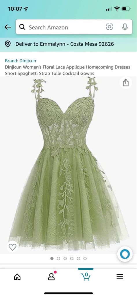 Tiana Themed Outfit, Small Green Quince Dresses, Tiana Homecoming Dress, Sage Green And Black Quinceanera Dresses, Enchanted Forest Quinceanera Dama Dresses, Damas Green Dresses, Sweet 16 Dresses Short Green, Sage Green Dress Birthday, Tiana Hoco Dress