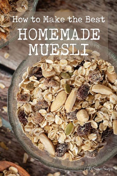 Muesli Cereal, Muesli Recipe, Full Breakfast, Puffed Rice, Breakfast Healthy, Homemade Muesli, Granola Recipes, Cereal Recipes, Oatmeal Recipes