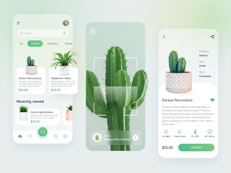 Shop App Design, Moodboard App, Ecommerce Mobile App, Plant App, Ui Design Principles, Mobile App Ui Design, Ui Ux 디자인, App Design Layout, Web Design Examples