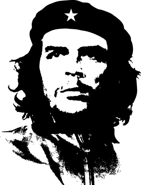 Che Guevara Portrait Vector EPS Free Download, Logo, Icons, Clipart Art, Black White, Argentina, Black, Portrait Poster, Poster Black, White Face, Che Guevara, Pop Art