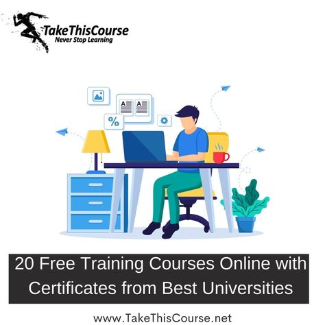 In order to develop new skills and make yourself attractive to potential employers, you can sign up for free training courses online with certificates upon completion. #training #elearning #onlinecourses #takethiscourse Best Universities, Online Courses With Certificates, Online Training Courses, Best University, New Skills, Never Stop Learning, Top Universities, Free Online Courses, Free Training