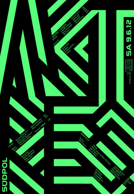 Creative Graphic, Design, Poster, Neon, and Green image ideas & inspiration on Designspiration Graphic Design Music, Geometric Graphic Design, Green Branding, Best Posters, Geometric Inspiration, Graphic Design Images, Festival Image, Shirt Logo Design, Neon Logo