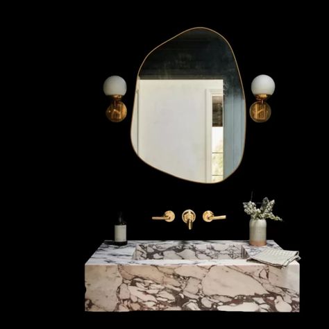 The Biggest Home Decor Trends of 2023 (Plus, 5 that are on their way out) - Morelia, Floating Marble Sink, Kitchen Washbasin, Marble Sink Bathroom, Marble Bathroom Sink, Calacatta Viola Marble, Viola Marble, Powder Room Sink, Floating Sink
