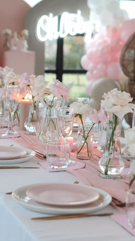 …
Pink baby shower 🤩 
…

Break up your surroundings with flashes of pinks and nudes to celebrate your little princess to come!🤩 Pink Bday Table Decor, Girl Baby Shower Tables, Pink Flower Birthday Party Decorations, Floral Bridal Shower Theme Brunch, Table Decorations Bridal Shower Decor, Pink And White Bridal Shower Decorations, Bridal Shower Table Flowers, White And Pink Party Decorations, Bridal Shower Flower Theme Decor