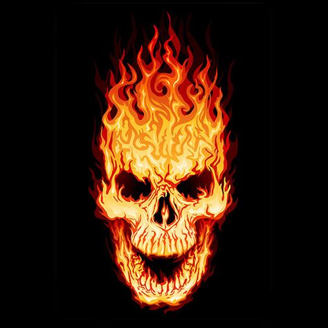 Skull On Fire Drawing, Skull On Fire Tattoo, Skulls On Fire, Fire And Ice Wallpaper, Skull On Fire, Joker Wall Art, Skull Tattoo Flowers, Iphone Wallpaper Blur, Fire Skull