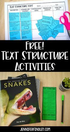 Informational Text Structure Activities, Nonfiction Text Structures, Text Structures 3rd Grade, 4th Grade Enrichment Activities, Informational Text Activities, Teaching Text Structure, Text Structure Activities, Text Structure Worksheets, Teaching Informational Text