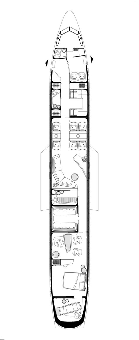 Private Jet Interior Design - VIP aircraft floor plans Boeing 767 Private Jet Interior, Private Jet Interior Design, Private Jet Floor Plan, Boutique Floor Plan, Private Plane Interior, Plane Interior, Boeing Business Jet, Jet Interior, Private Jet Plane