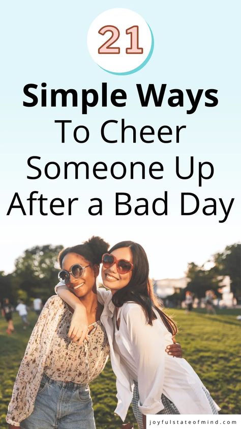 Sometimes it's hard to know how to cheer someone up. Here are 21 easy and practical ideas to cheer anyone up after a bad day or when they're feeling down. Ideas To Cheer Someone Up, How To Cheer Up A Friend, How To Cheer Up Your Best Friend, How To Cheer Someone Up, Beloved Toni Morrison, Cheer Someone Up, Bwwm Couples, Group 4, Birthday Posts