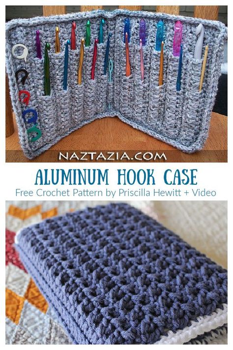 Diy Crochet Hook Case, Crochet Hook Holder Pattern, Crochet Hook Case Free Pattern, Crochet Hook Case Pattern, Crochet Needle Case, Diy Crochet Hook, Crochet Hook Bag, Crochet Hook Holder, Crochet Store